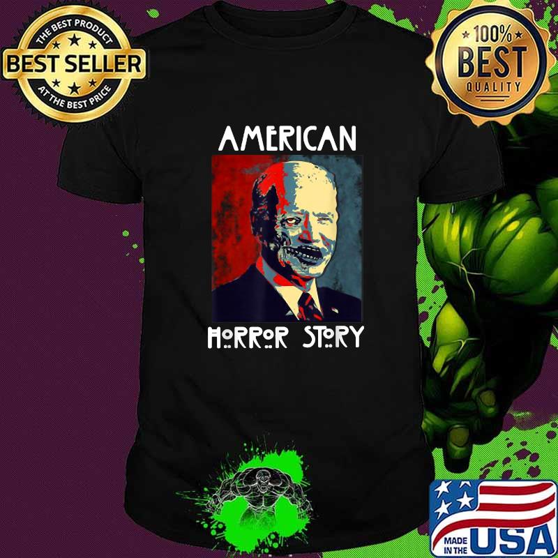 Biden Horror American Zombie Story Halloween Retro Vintage T-Shirt
