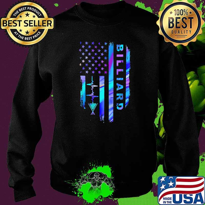 Billiard us flag hologram s Sweater Billiard us flag hologram s Sweater