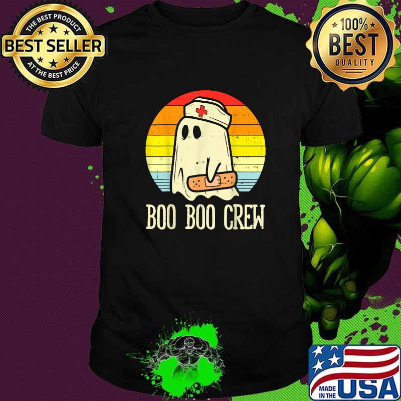 Boo Boo Crew Nurse Halloween For Nurses RN Ghost T-Shirt
