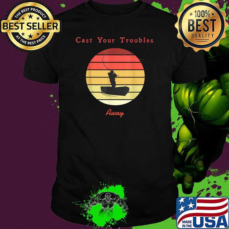Cast Your Troubles Away Vintage Sunset T-Shirt