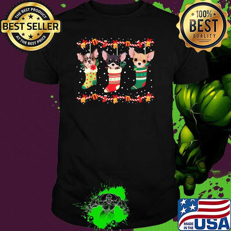 Chihuahua Christmas Lights Xmas Dog T-Shirt
