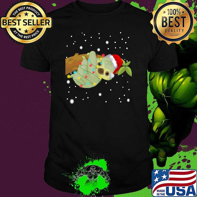 Christmas Lights Sloth T-Shirt