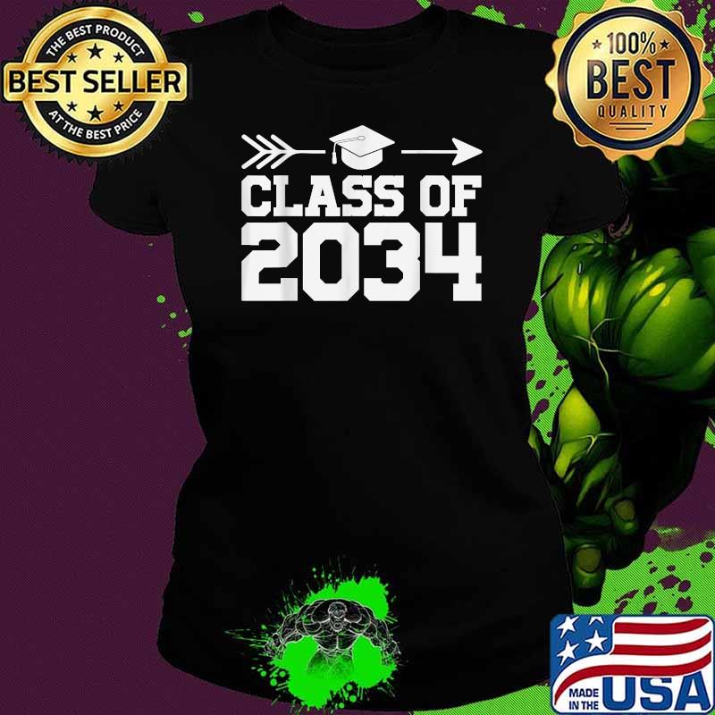 Class Of 2034 Grow With Me Graduation First Day Of School T-Shirt Ladies tee Class Of 2034 Grow With Me Graduation First Day Of School T-Shirt Ladies tee