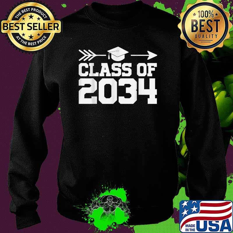 Class Of 2034 Grow With Me Graduation First Day Of School T-Shirt Sweater Class Of 2034 Grow With Me Graduation First Day Of School T-Shirt Sweater