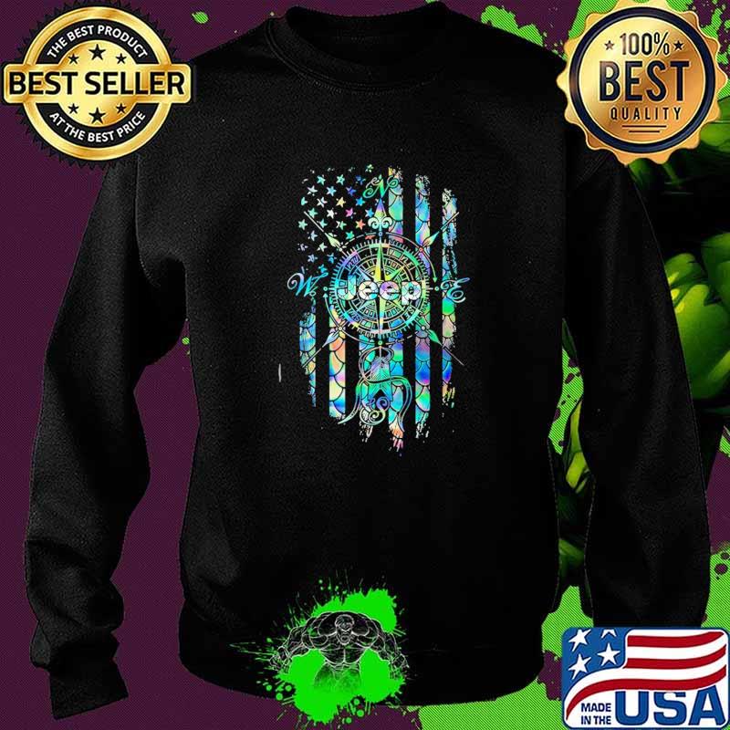 Compass Jeep Flag Hologram Shirt Sweater Compass Jeep Flag Hologram Shirt Sweater