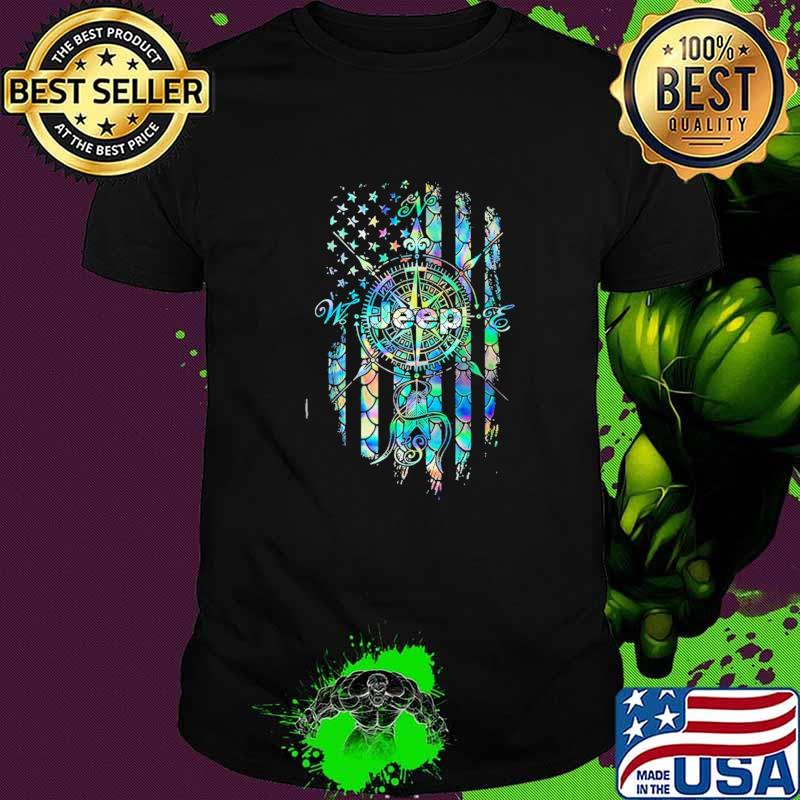 Compass Jeep Flag Hologram Shirt