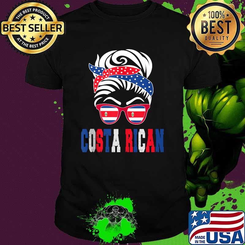 Costa Rica flag Costa Rican girl T-Shirt
