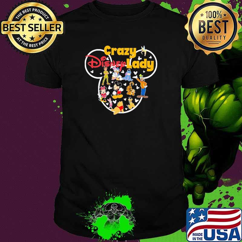 Crazy Lady Disney Mickey Shirt
