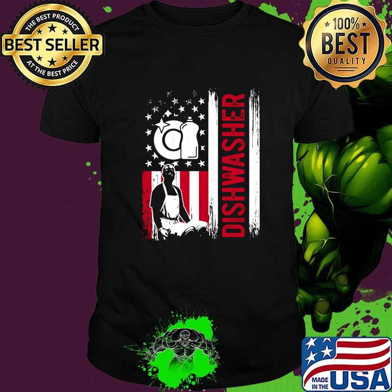 Dishwasher American Flag T-Shirt