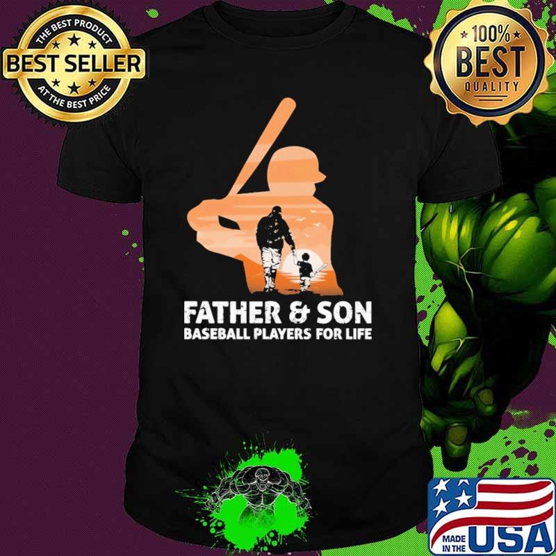 Father And Son Baseball Players For Life Shirt
