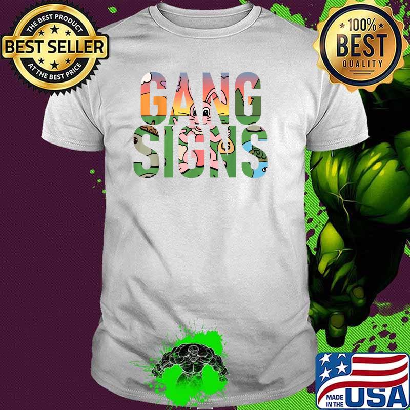 Gang Signs Rabbit T-Shirt