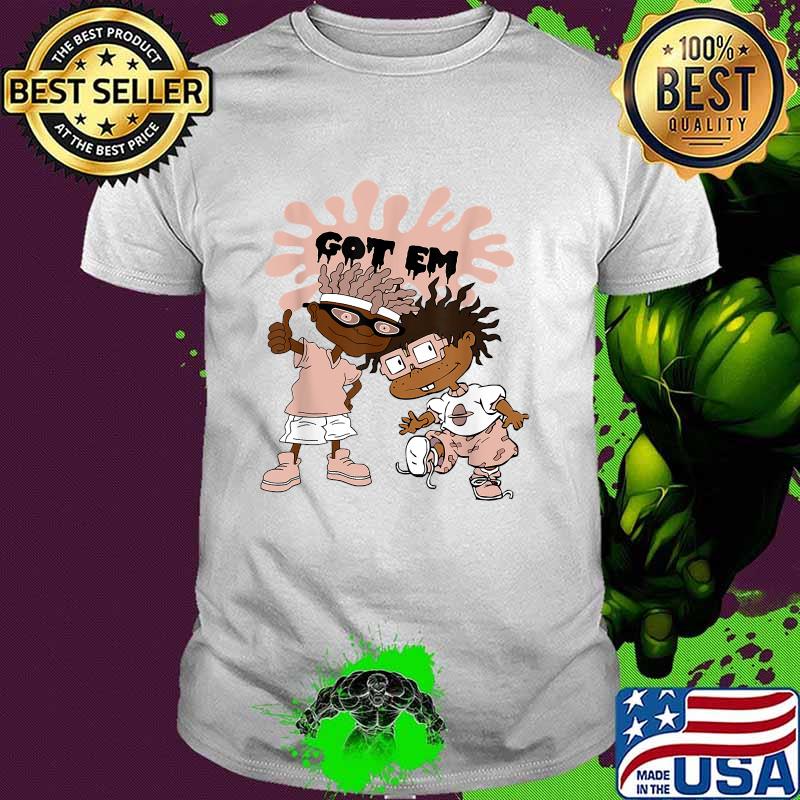 Halloween Melanin Got Em 1 Mid Arctic Crimson Tint Orange T-Shirt