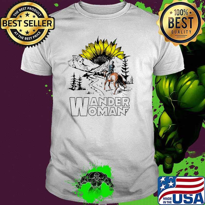 Horse Wander Woman Sunflower shirt