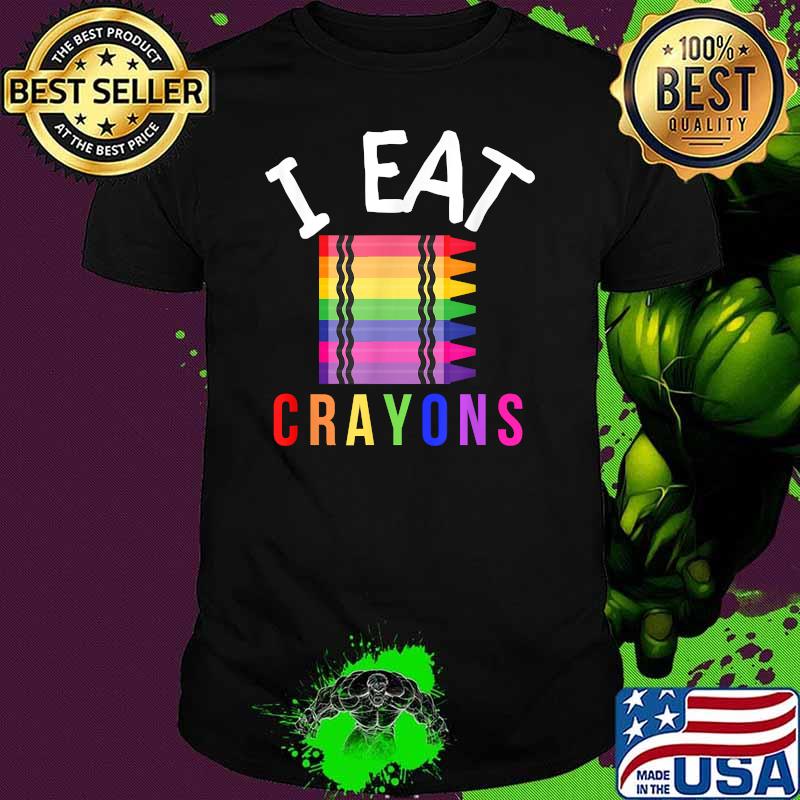I Eat Crayons Coloring Drawing For Artists T-Shirt