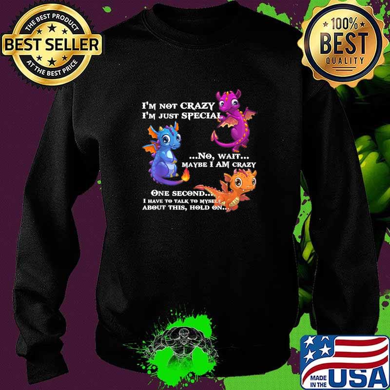 I'm not crazy I'm just special no wait maybe I am crazy T-Shirt Sweater I'm not crazy I'm just special no wait maybe I am crazy T-Shirt Sweater