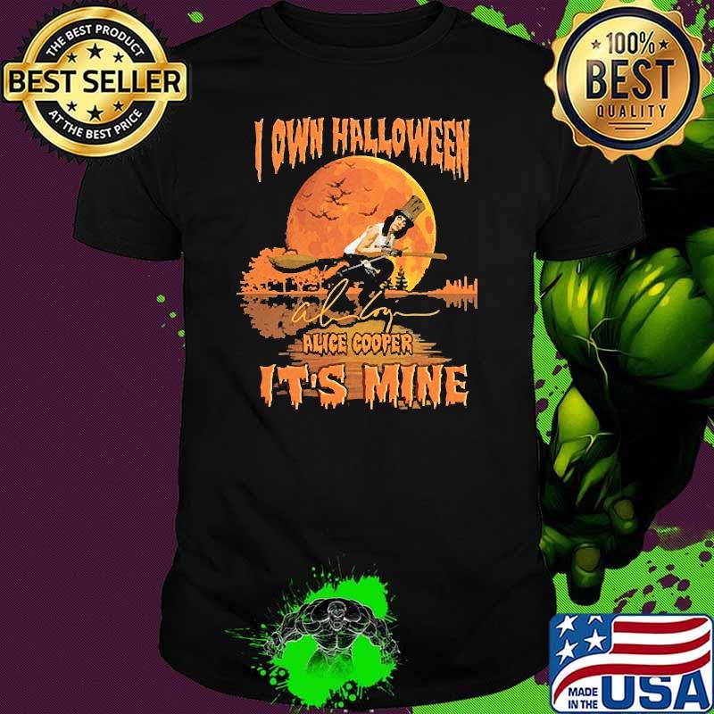 I own halloween alice cooper its mine blood moon shirt