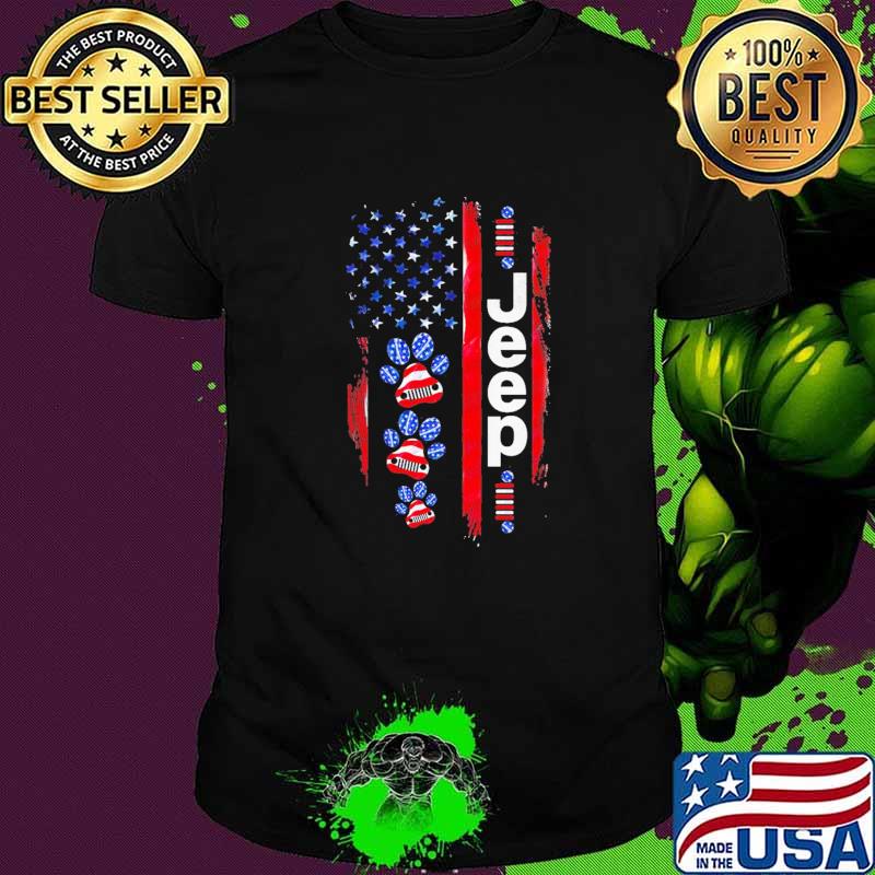 Jeep Dogs American Flag Shirt