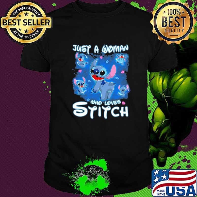 Just A Woman Who Loves Stitch Shirt