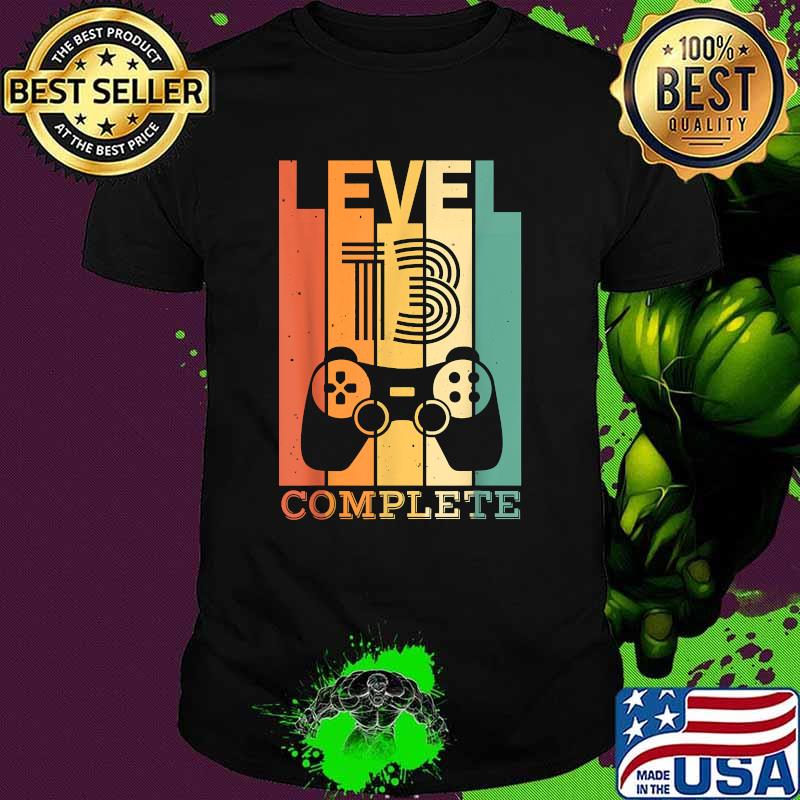 Level 13 Complete I 13th Birthday Gamer Vintage T-Shirt
