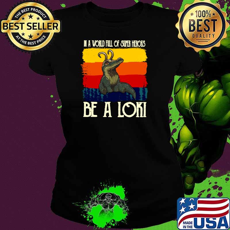 Loki SuperHeroes Alligator T-Shirt Ladies tee Loki SuperHeroes Alligator T-Shirt Ladies tee