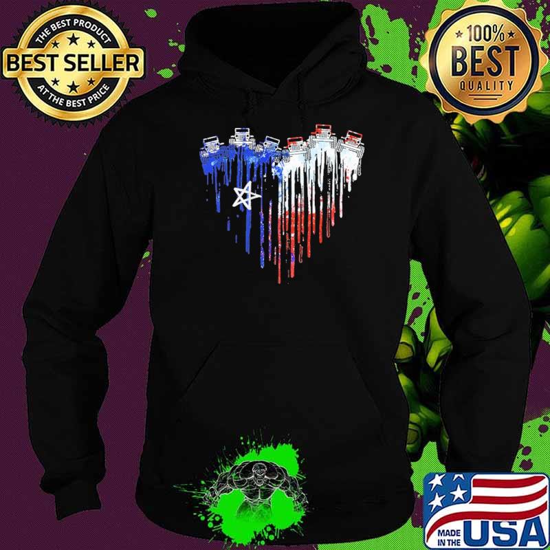 Love Jeep Heart American Flag Shirt Hoodie Love Jeep Heart American Flag Shirt Hoodie