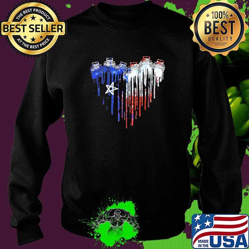 Love Jeep Heart American Flag Shirt Sweater Love Jeep Heart American Flag Shirt Sweater