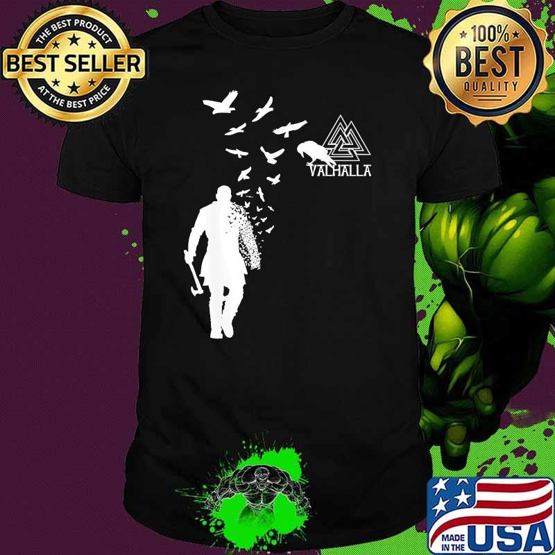 Man bird valhalla logo shirt
