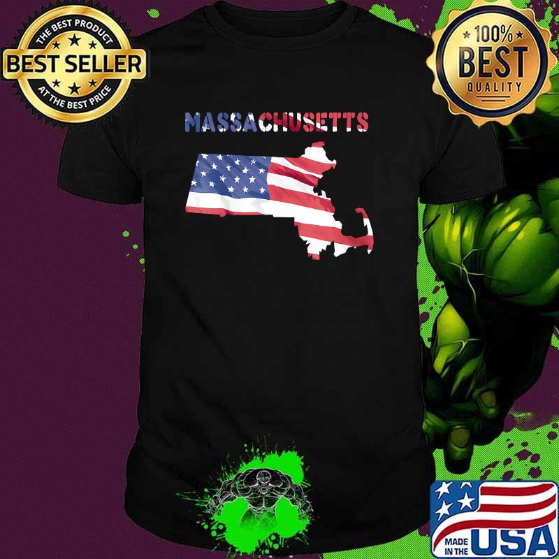 MASSACHUSETTS UNITED STATES AMERICA PATRIOT USA FLAG T-Shirt
