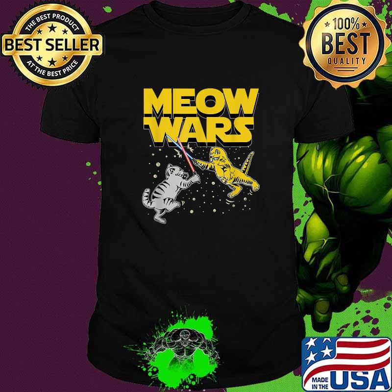 Meow Wars Cat Kitten Animal Lover T-Shirt