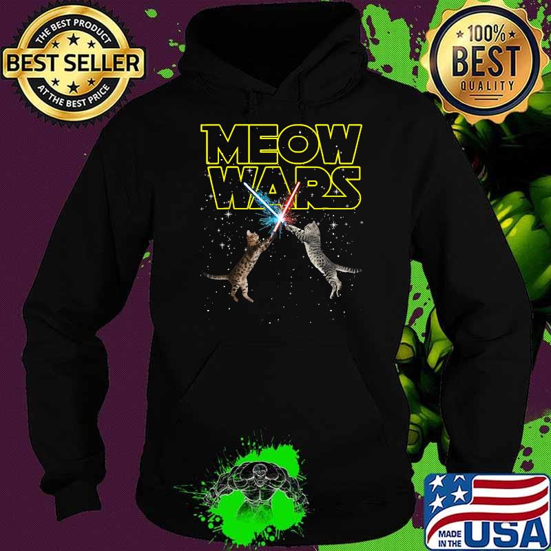 Meow Wars Space Cat Laser Cat T-Shirt Hoodie Meow Wars Space Cat Laser Cat T-Shirt Hoodie