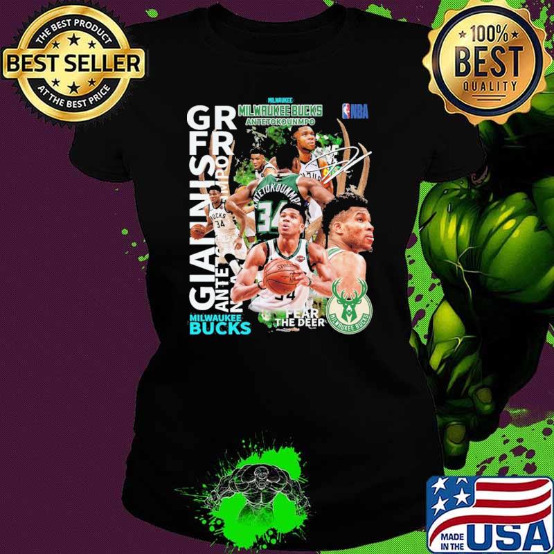 Milwaukee Buck Feer The Deer Shirt Ladies tee Milwaukee Buck Feer The Deer Shirt Ladies tee