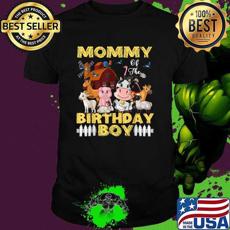 Mommy of The Birthday Boy Barnyard Farm Animals Party T-Shirt