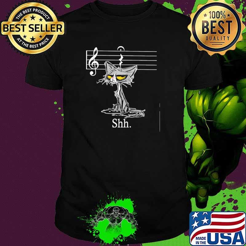 Music Cat Shh Shirt Music Cat Shh Shirt