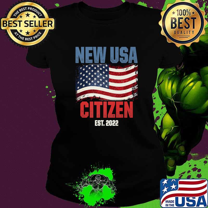 New USA Citizen American US T-Shirt Ladies tee New USA Citizen American US T-Shirt Ladies tee