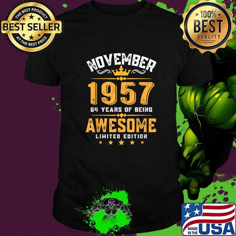 November 1975 54 Years Of Being Awesome Limited Edition T-Shirt