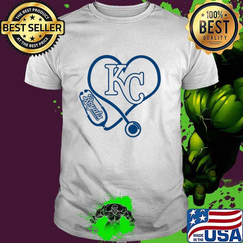 Nurse KC Royals Heart Shirt