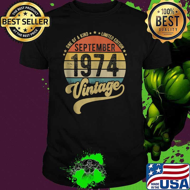 One Of A Kind Limited Edition September 1974 Vintage T-Shirt