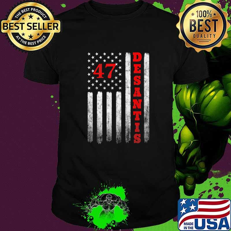 Original desantis Florida American Flag Vintage Faded Distressed T-Shirt
