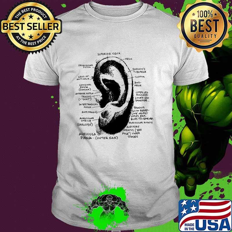 Otolaryngologist ear anatomy shirt