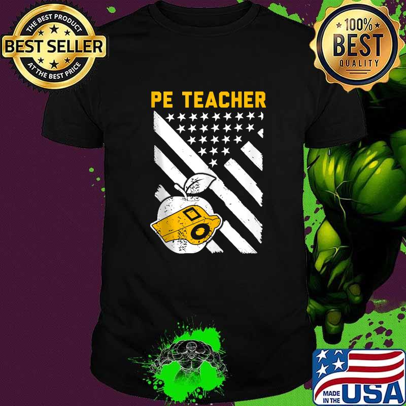 PE Physical Education Teacher Flag T-Shirt