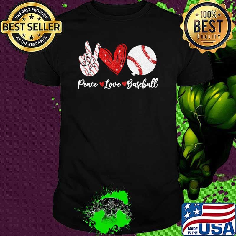 Peace Love Baseball Shirt