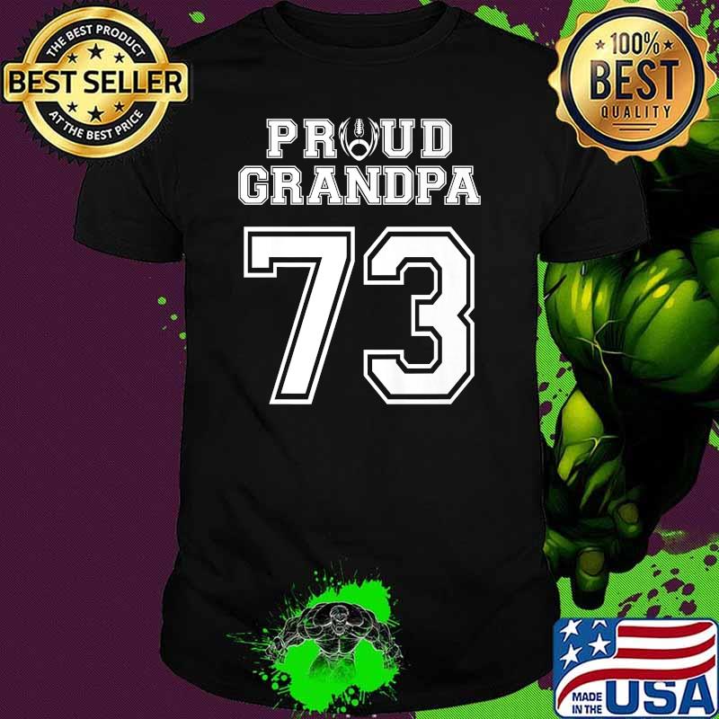 Proud Grandpa Number 73 Football T-Shirt