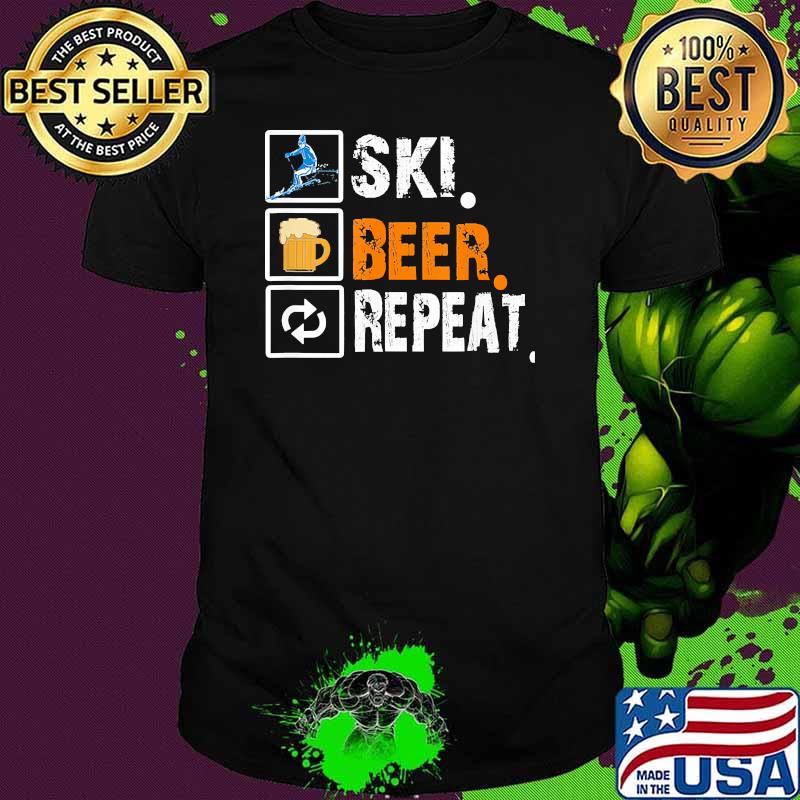 Ski beer repeat shirt