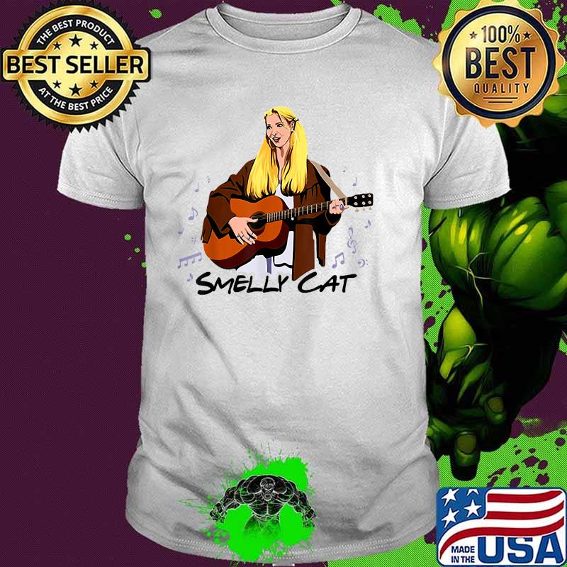 Smelly Cat Play Guitar Funny T-Shirt