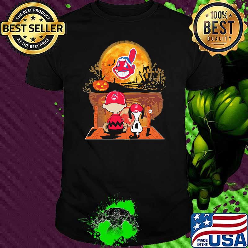 Snoopy and charlie watch blood moon indians halloween shirt