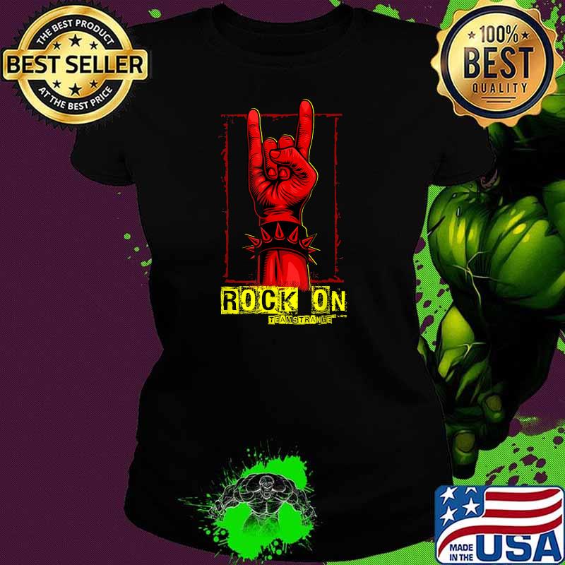 Teamstrange Rock On Devil Horns Metal Style T-Shirt Ladies tee Teamstrange Rock On Devil Horns Metal Style T-Shirt Ladies tee