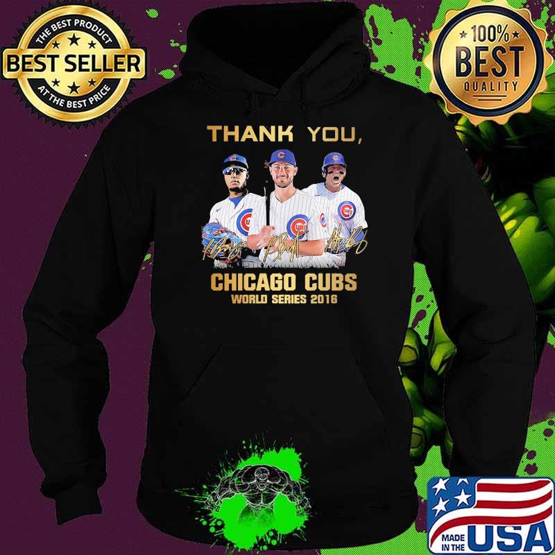 Thank you chicago cubs world series 2016 signature Hoodie Thank you chicago cubs world series 2016 signature Hoodie