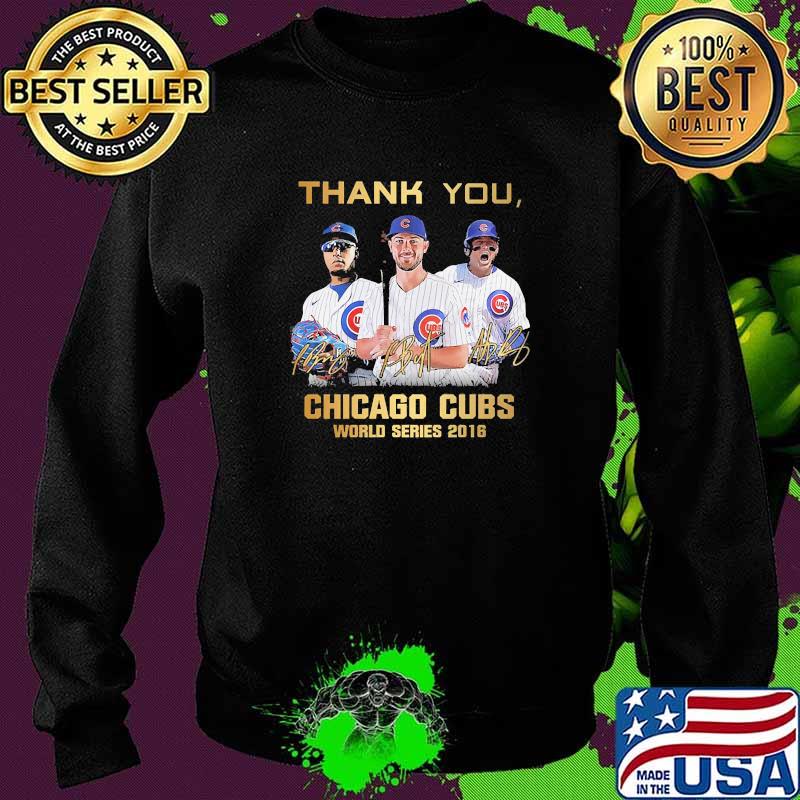 Thank you chicago cubs world series 2016 signature Sweater Thank you chicago cubs world series 2016 signature Sweater