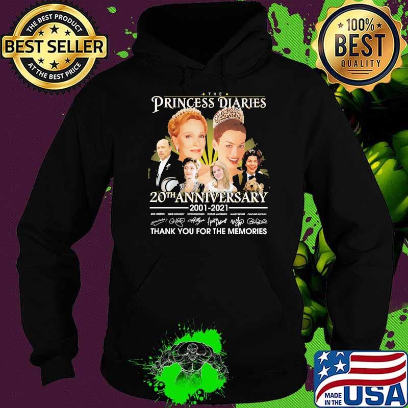 The Princess diaries 20th anniversary 2001 2021 thank you for the memories signatures Hoodie The Princess diaries 20th anniversary 2001 2021 thank you for the memories signatures Hoodie