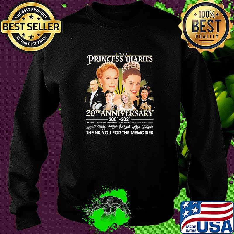 The Princess diaries 20th anniversary 2001 2021 thank you for the memories signatures Sweater The Princess diaries 20th anniversary 2001 2021 thank you for the memories signatures Sweater